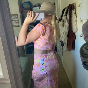 O-Mighty butterfly top and skirt (matching set)